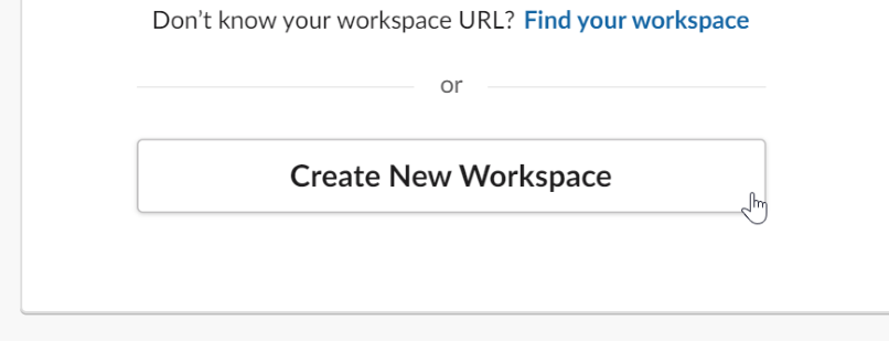 Create New Slack Workspace